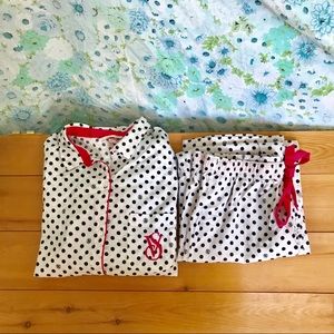 Polka dot pajama set from Victoria Secret